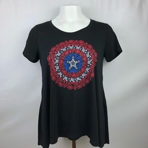 Marvel Captain America Graphic Tee Size Med